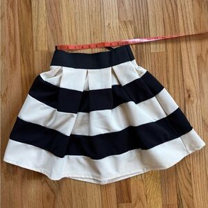 Ya Los Angeles Black and Cream A-Line Skirt